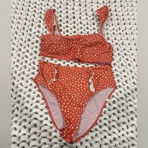 Summersalt Women's Bikini - Coral Polka Dot